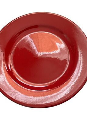 Vtg Waechtersbach Germany dinner plate cherry red